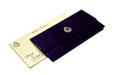 Purple Velvet Jewelled Wedding Card MCC 6647