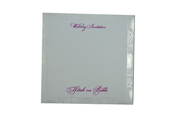 Lotus Theme Designer Wedding Card GC 1017