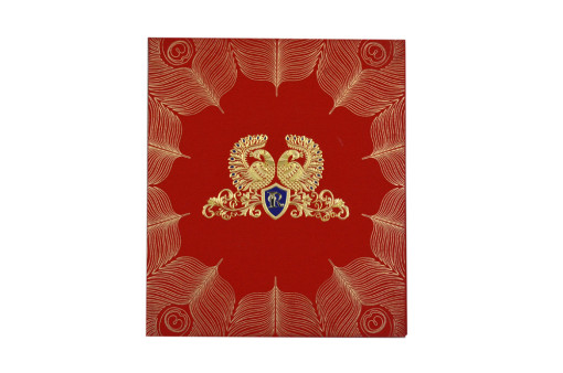 Royal Peacock Theme Wedding Card GC 1061
