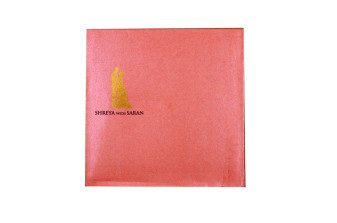 Couple Theme Laser Cut Wedding Card LM 133 Pink